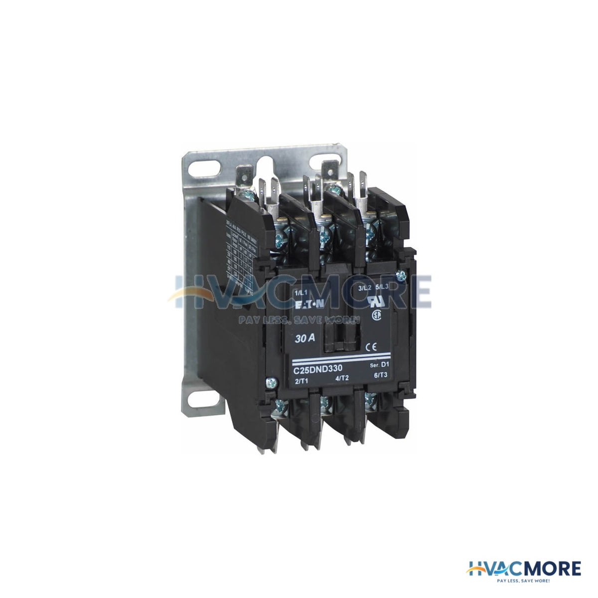 Eaton 3-POLE Definite Purpose Contactor (110/120V, 40 Amp) C25DND340A