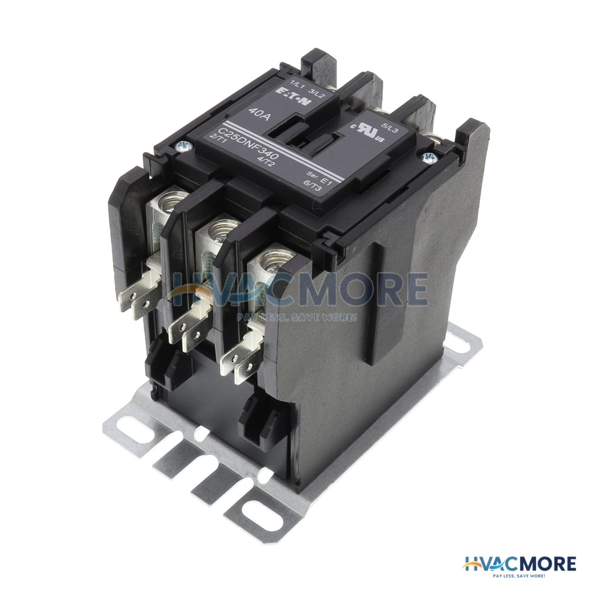 Eaton 3-POLE Definite Purpose Contactor (24V, 40 Amp) C25DNF340T