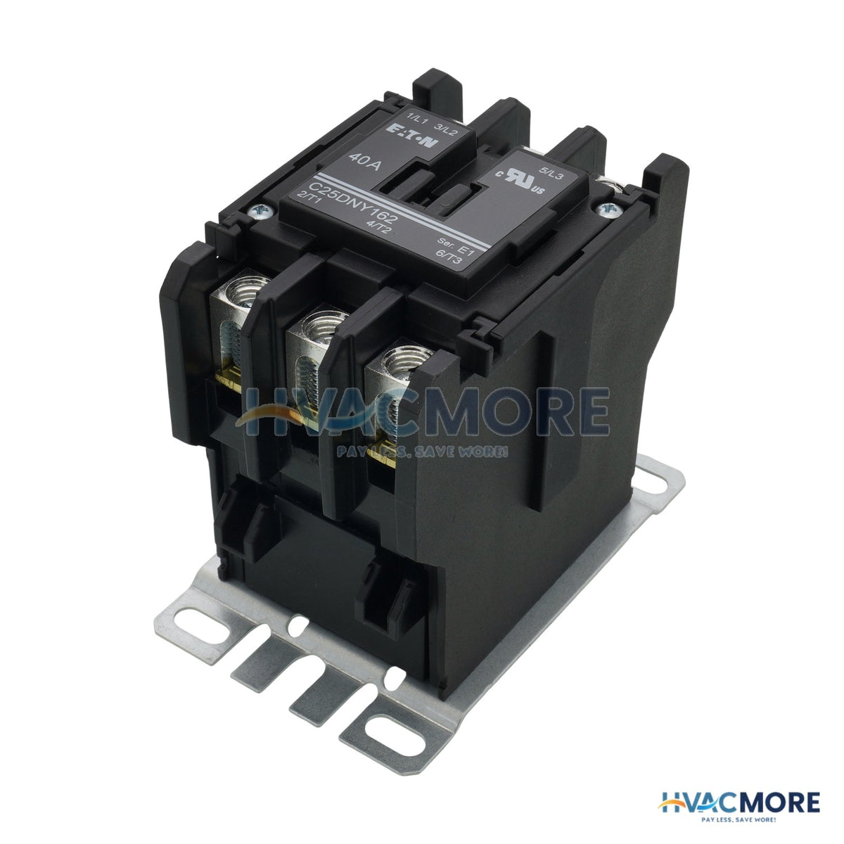 Eaton 3-POLE Definite Purpose Contactor (110/24V, 40 Amp) C25DNY162T