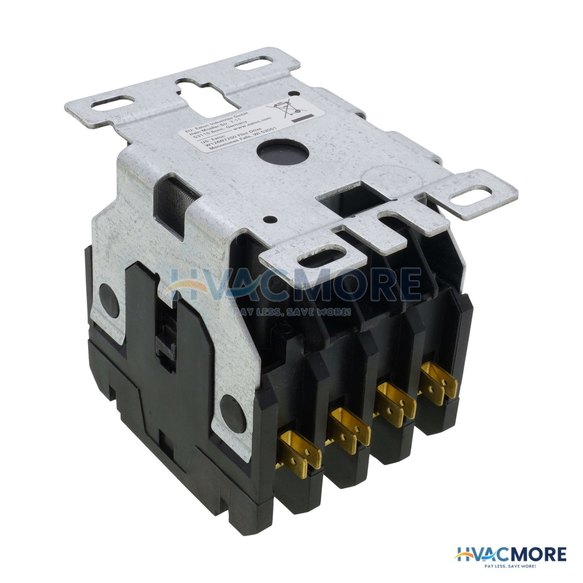Eaton 4-POLE Definite Purpose Contactor (110/120V, 30 Amp) C25END430A