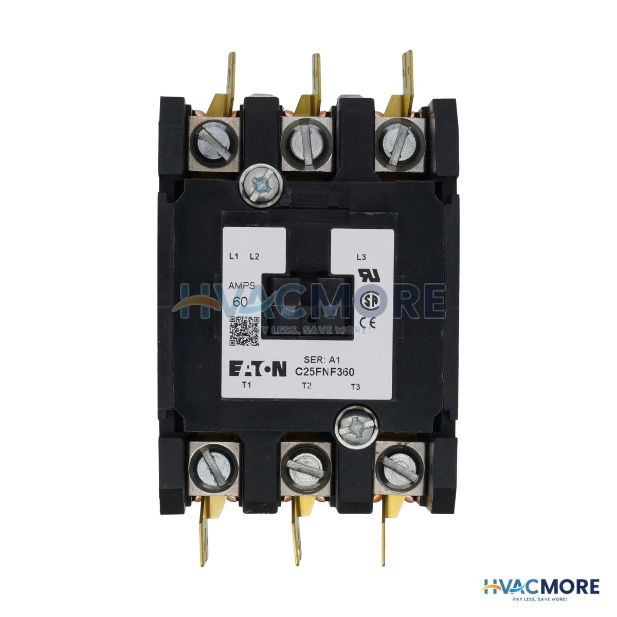 Eaton 3-POLE Definite Purpose Contactor (208/240V, 60 Amp) C25FNF360B