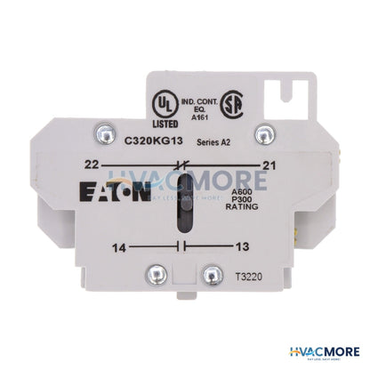 Eaton 1NO/NC Auxiliary Contact, Side Mount C320KG13