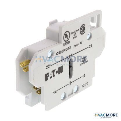 Eaton 1NO/NC Auxiliary Contact, Side Mount C320KG13