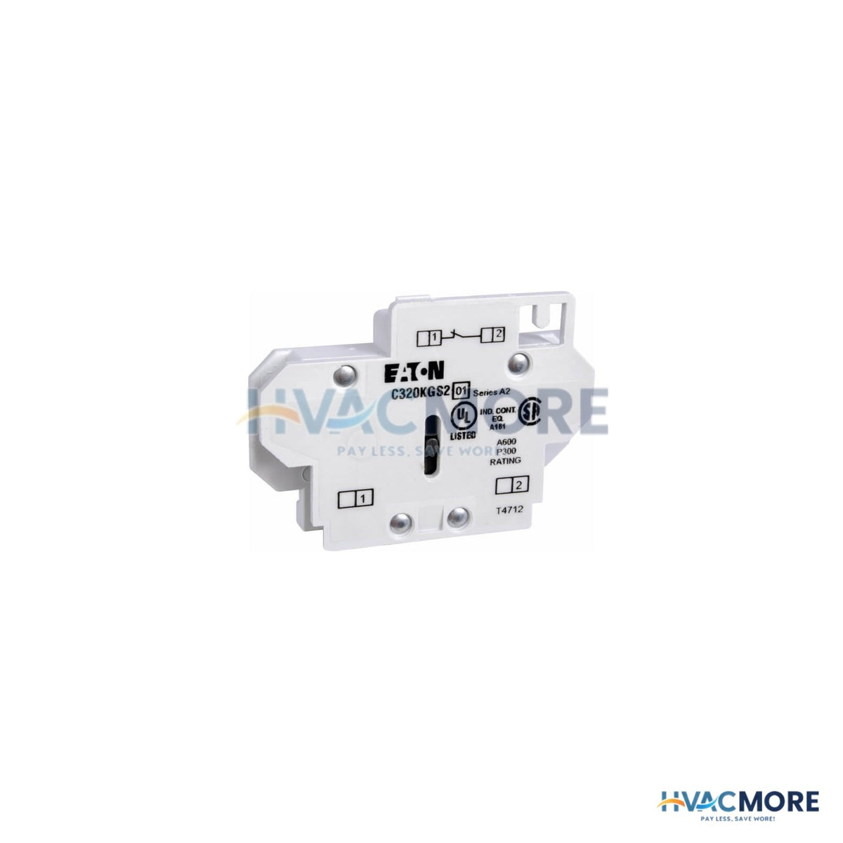 Eaton 1NO/1NC Freedom Auxiliary Contact, Side Mount C320KGS22