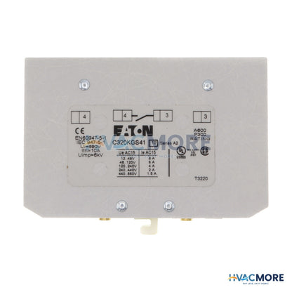 Eaton 1NO Freedom Auxiliary Contact, Side Mount C320KGS41