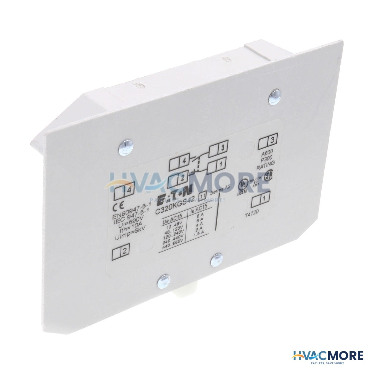 Eaton 1NO/1NC Freedom Auxiliary Contact, Side Mount C320KGS42