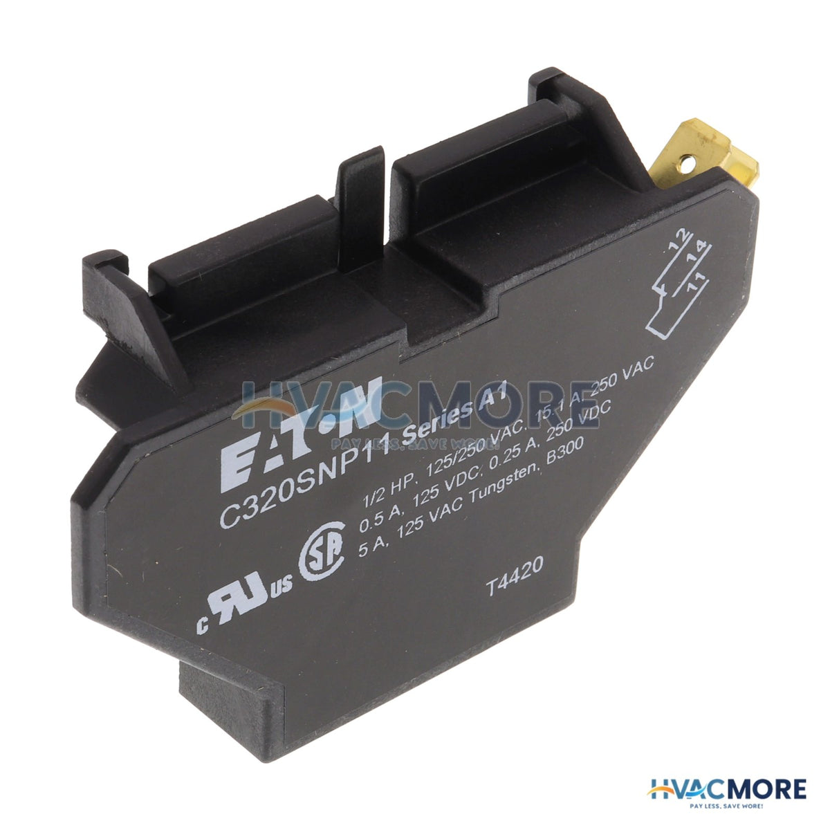 Eaton 1NO/1NC Freedom Auxiliary Contact, Side Mount C320SNP11