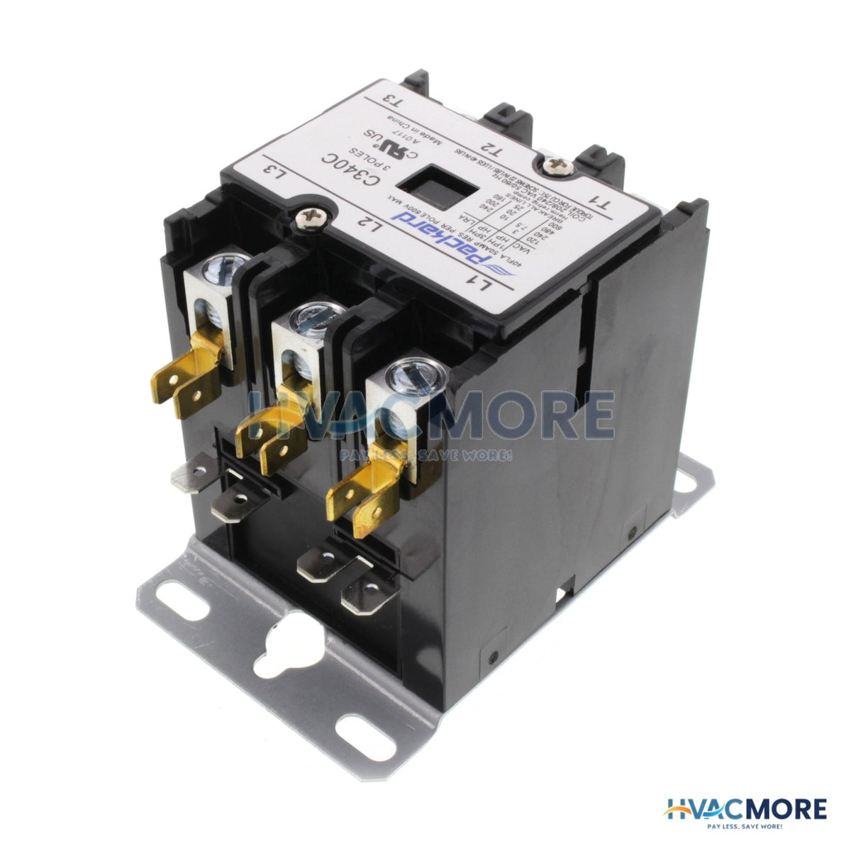 Packard 3 Pole Contactor (208/240V, 40 Amp) C340C