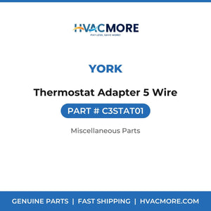 York Thermostat Adapter 5 Wire C3STAT01