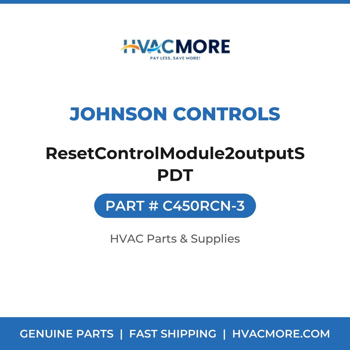 Johnson Controls ResetControlModule2outputSPDT C450RCN-3
