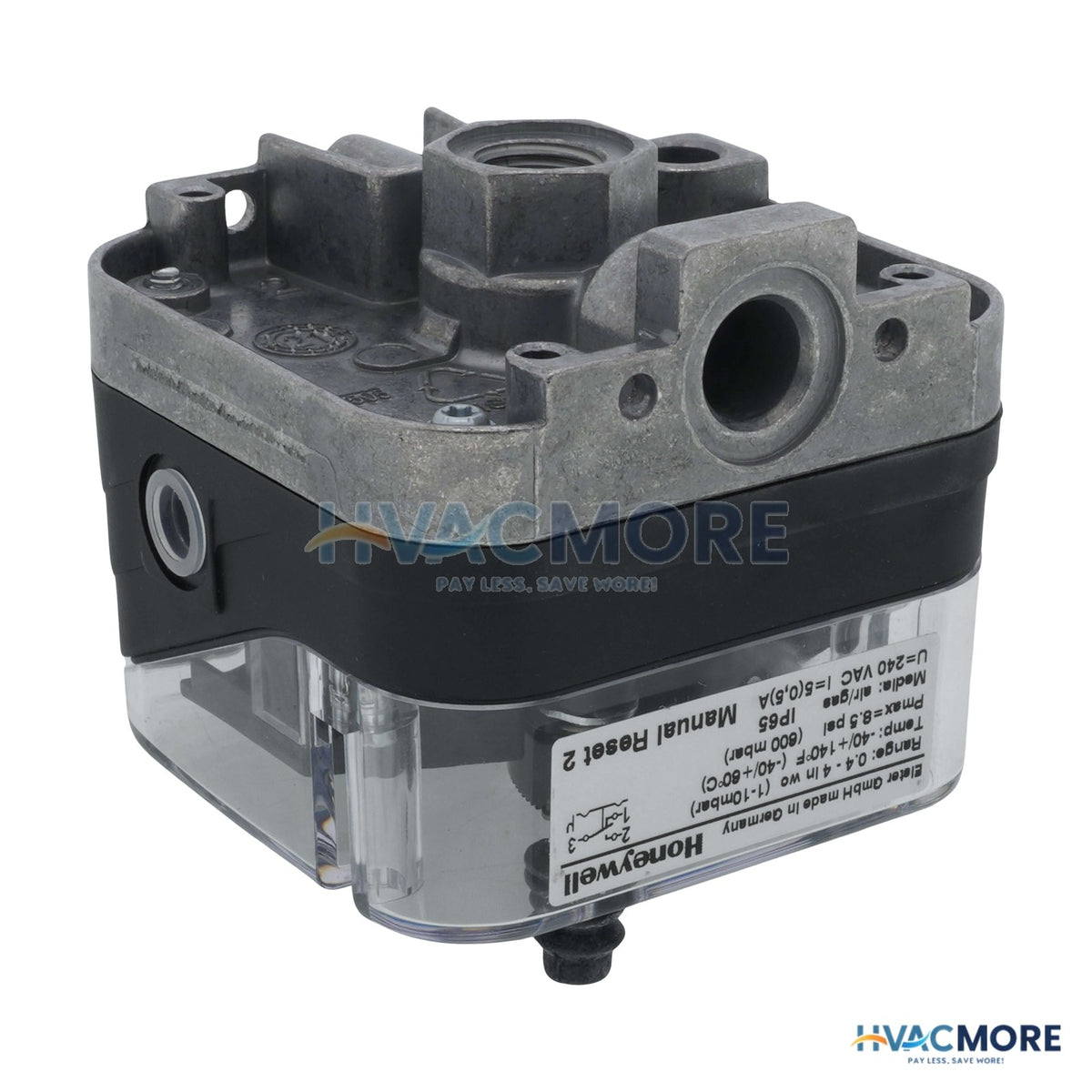 Honeywell 0.4" to 4" W.C Man. Reset 1/4" NPT Pressure Switch (Additive) C6097A3095