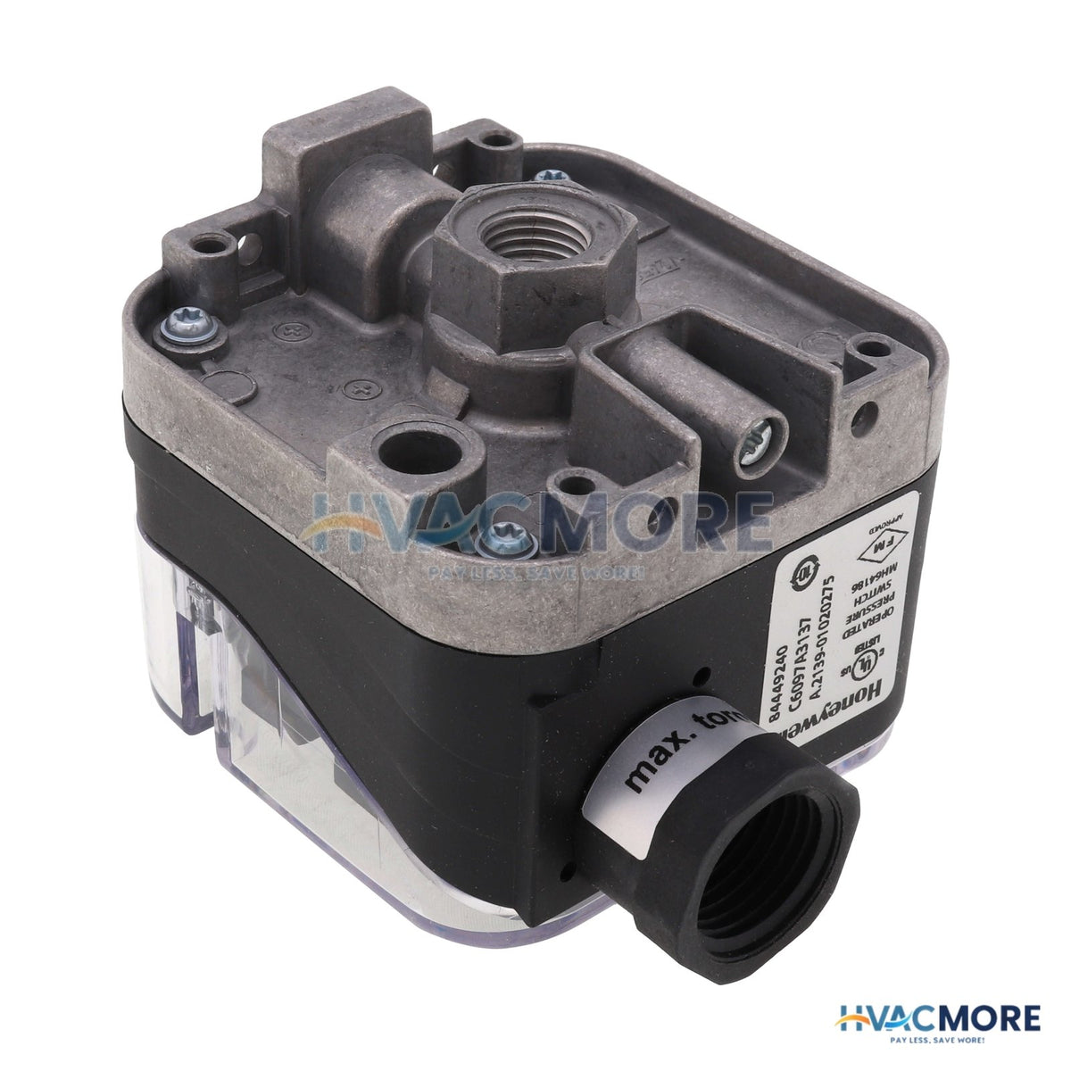 Honeywell 1/4" NPT Pressure Switch, 1.5-7 PSI Auto Reset (Additive) C6097A3137