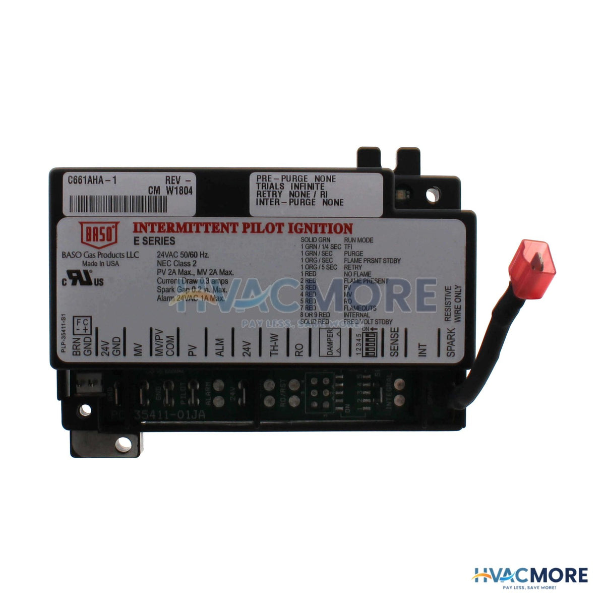 Baso Gas Products Intermittent Pilot Ignition Control C661AHA-1C