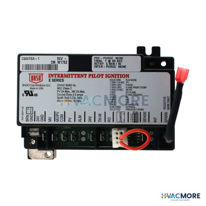 Baso Gas Products 24V Intermittent Pilot Ignition Control (85 Sec. Trial) C664FGA-1C