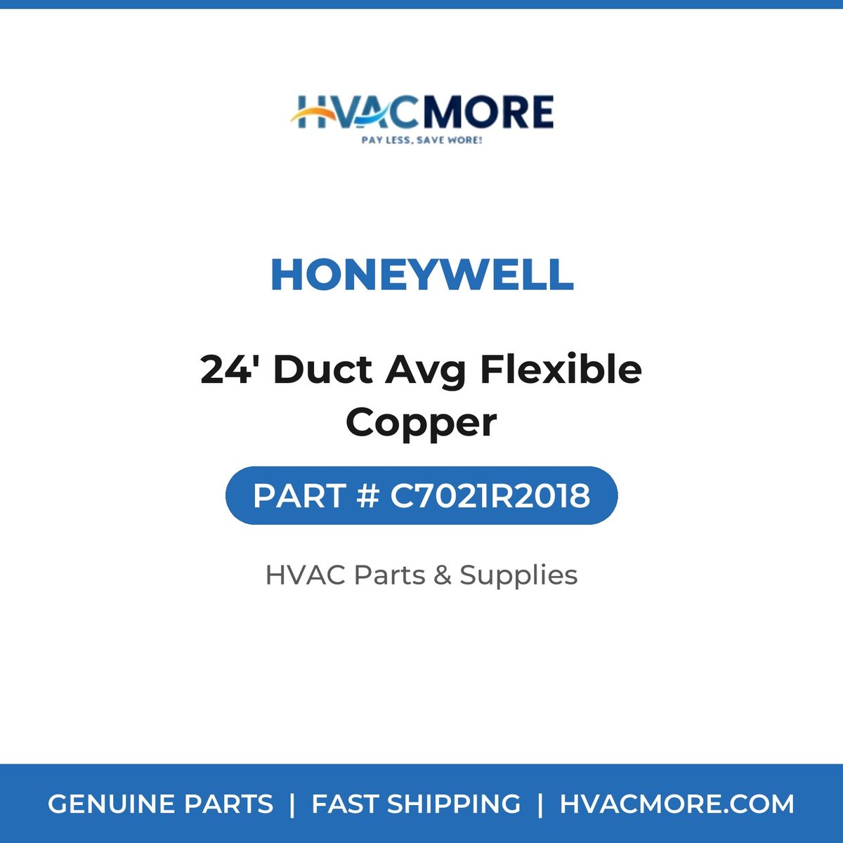 Honeywell 24' Duct Avg Flexible Copper C7021R2018