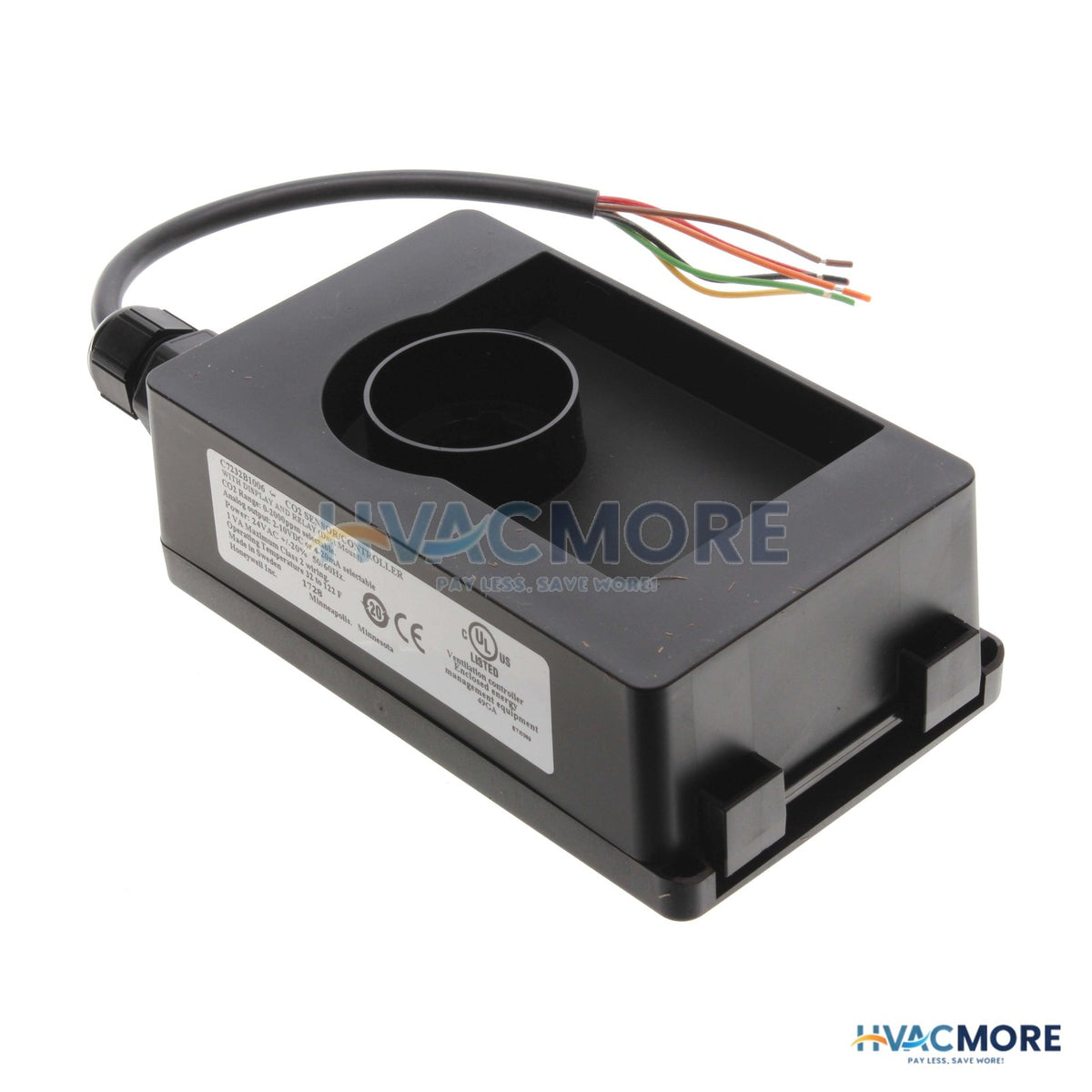 Honeywell Carbon Dioxide Sensor W/ LCD Display with Logo (NDIR, Duct Mount) C7232B1006