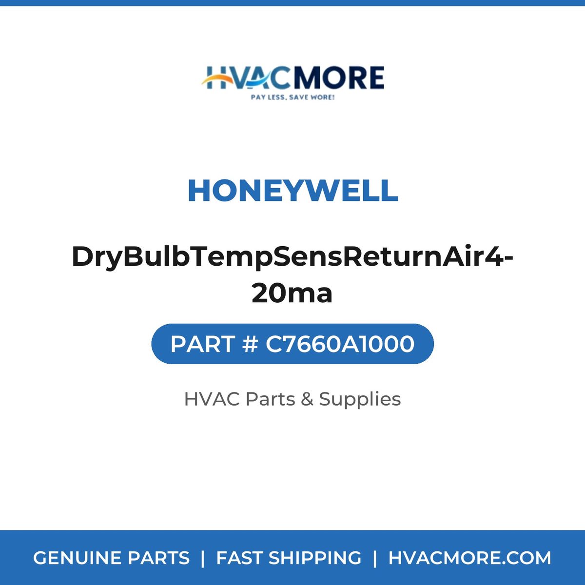 Honeywell DryBulbTempSensReturnAir4-20ma C7660A1000