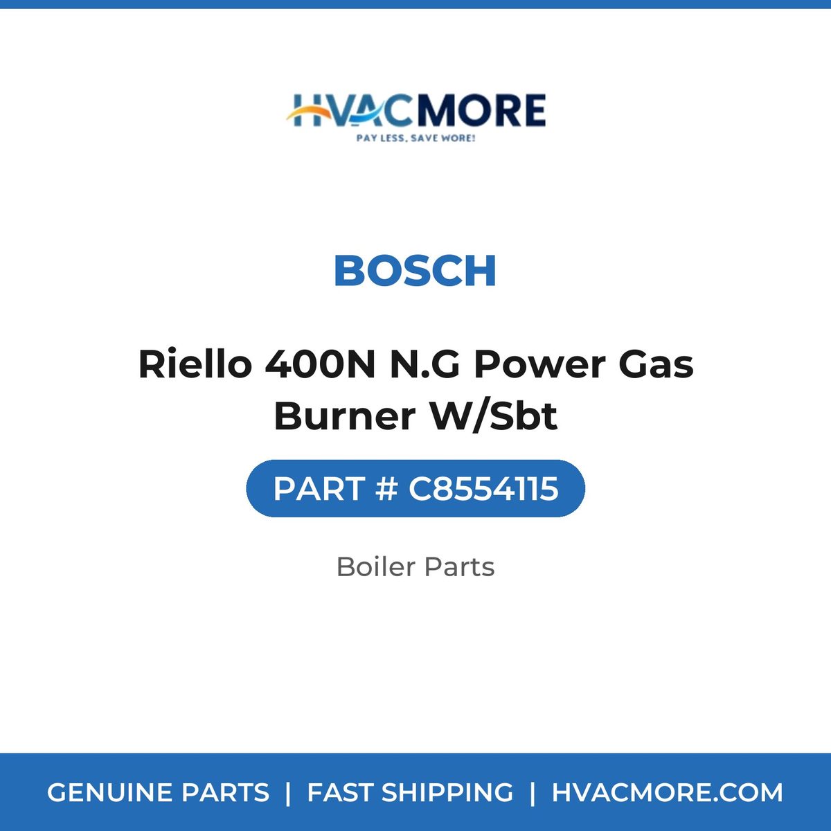 Bosch Riello 400N N.G Power Gas Burner W/Sbt C8554115