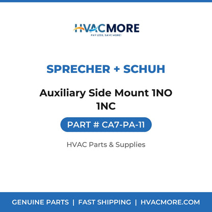 Sprecher + Schuh Auxiliary Side Mount 1NO 1NC CA7-PA-11