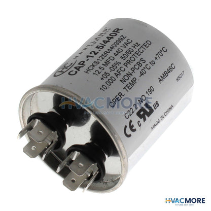 Hartland Controls 12.5 MFD Round Run Capacitor (370/440V) CAP-12.5/440R