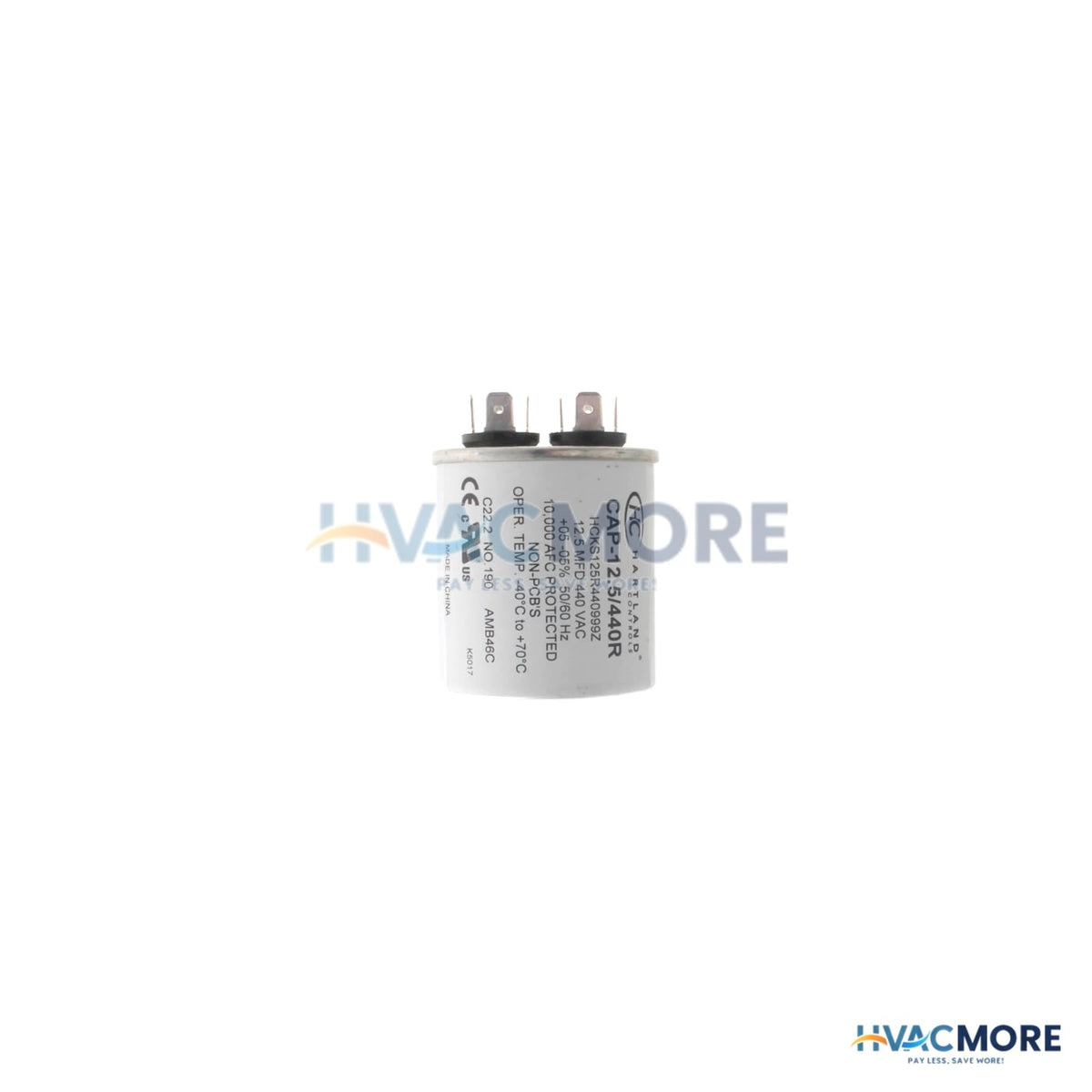 Hartland Controls 12.5 MFD Round Run Capacitor (370/440V) CAP-12.5/440R
