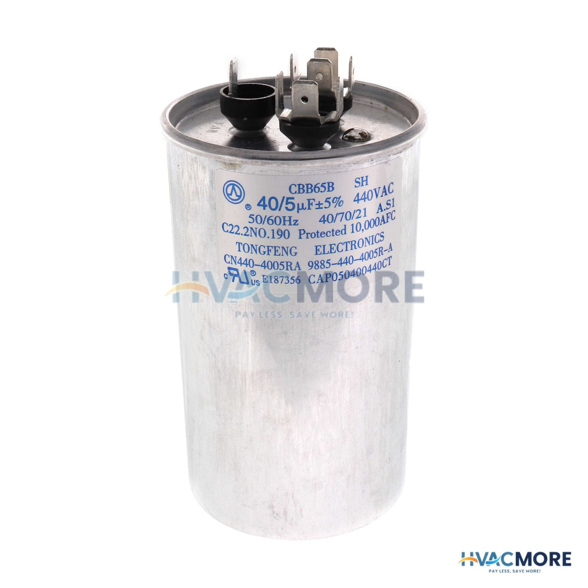 Goodman-Amana 440V Dual Round Capacitor (40/5 MFD) CAP050400440RTP