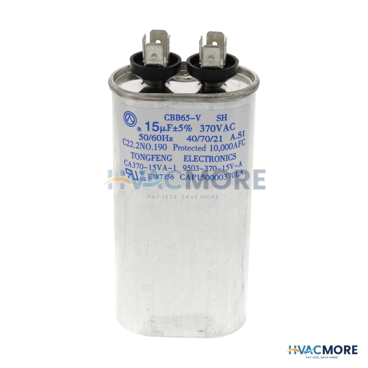 Goodman-Amana 15 MFD 370V Capacitor CAP150000370VAP