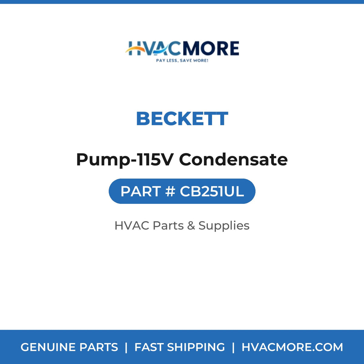 Beckett Pump-115V Condensate CB251UL