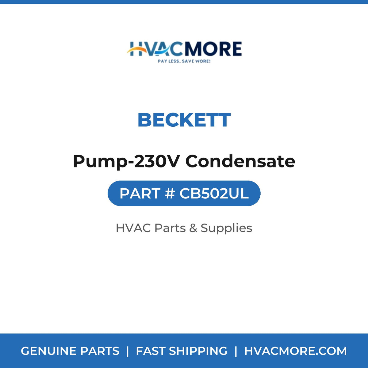 Beckett Pump-230V Condensate CB502UL