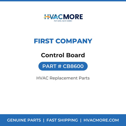 First Company Control Board CB8600