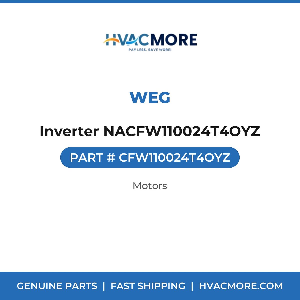 WEG Inverter NACFW110024T4OYZ CFW110024T4OYZ