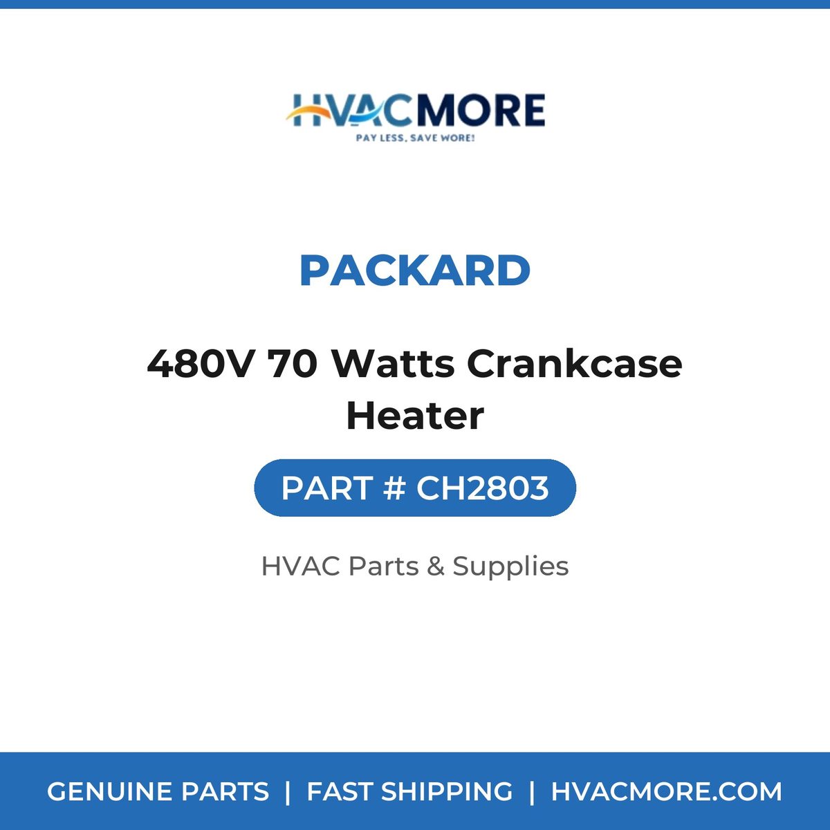 Packard 480V 70 Watts Crankcase Heater CH2803