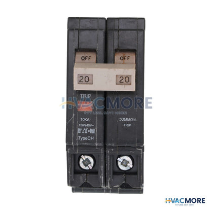 Eaton 2-POLE CHF Thermal Magnetic Circuit Breaker (20A, 120/240V) CHF220
