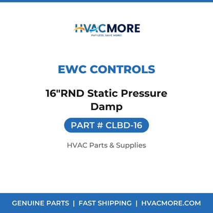 EWC Controls 16"RND Static Pressure Damp CLBD-16