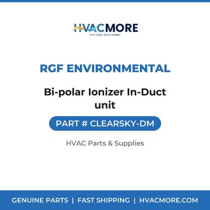 RGF Environmental Bi-polar Ionizer In-Duct unit CLEARSKY-DM