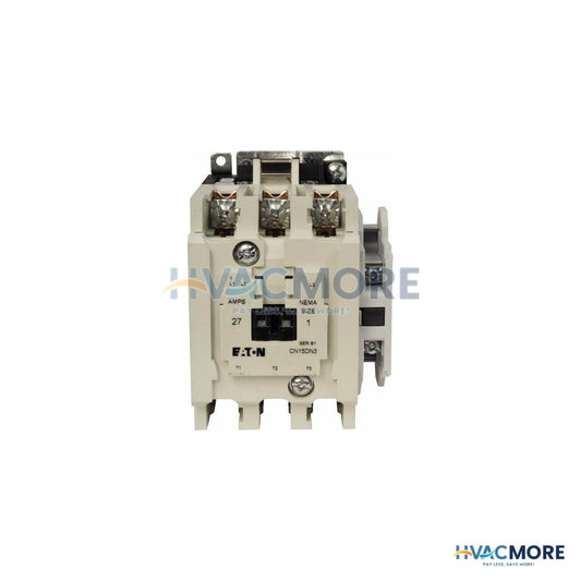 Eaton 3-POLE NEMA Non-Reversing Motor Control Contactor, Full Voltage, Size 1 (120/110V, 27 Amp) CN15DN3AB