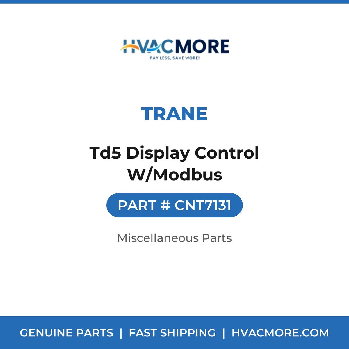 Trane Td5 Display Control W/Modbus CNT7131