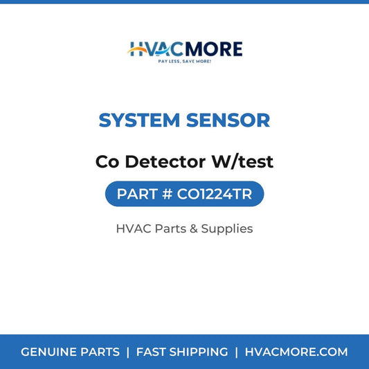 System Sensor Co Detector W/test CO1224TR
