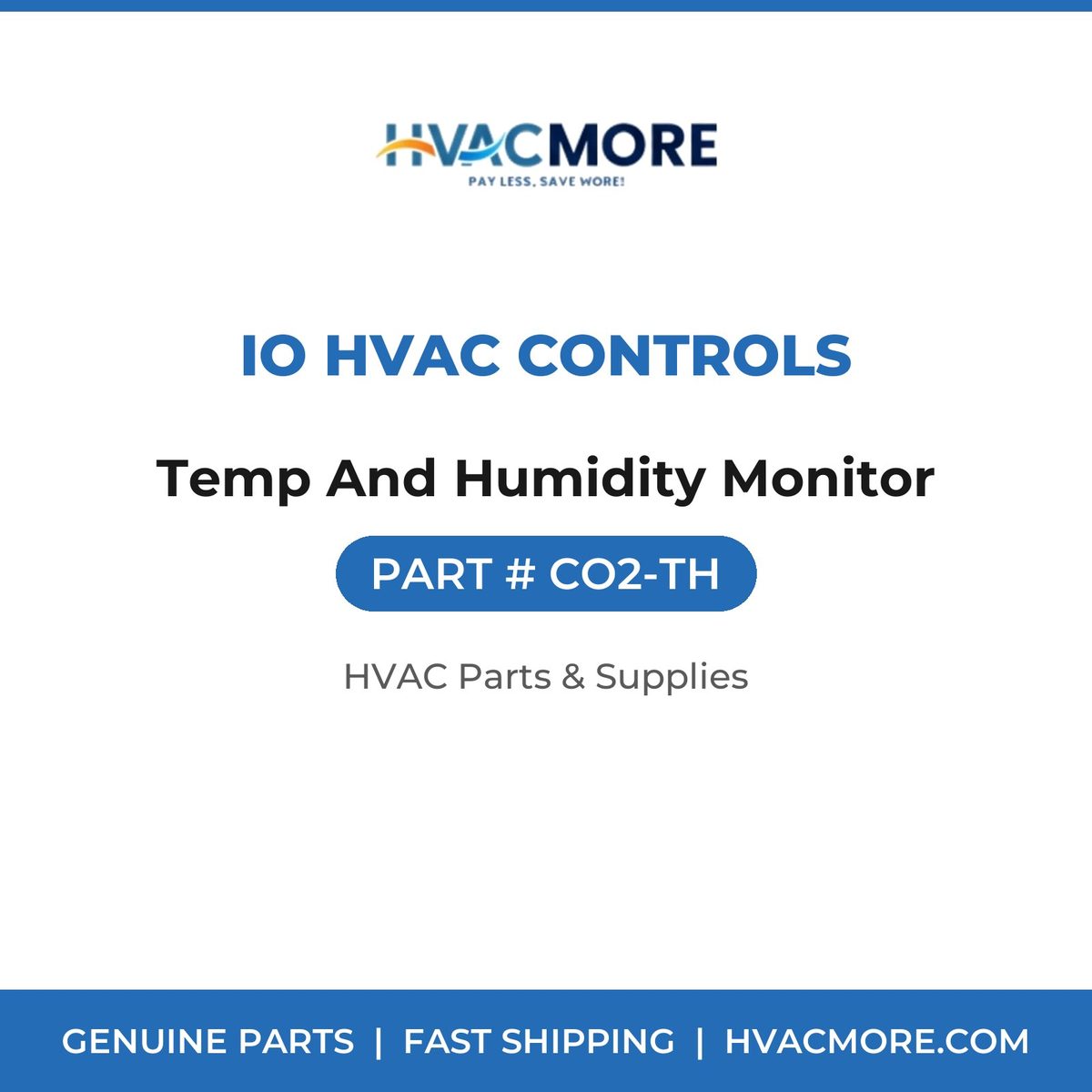 iO HVAC Controls Temp And Humidity Monitor CO2-TH