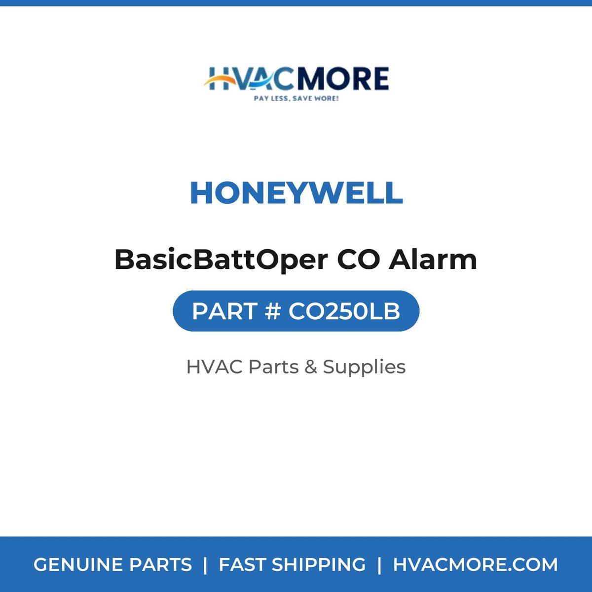 Honeywell BasicBattOper CO Alarm CO250LB