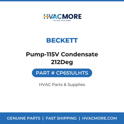 Beckett Pump-115V Condensate 212Deg CP651ULHTS