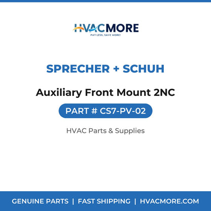 Sprecher + Schuh Auxiliary Front Mount 2NC CS7-PV-02