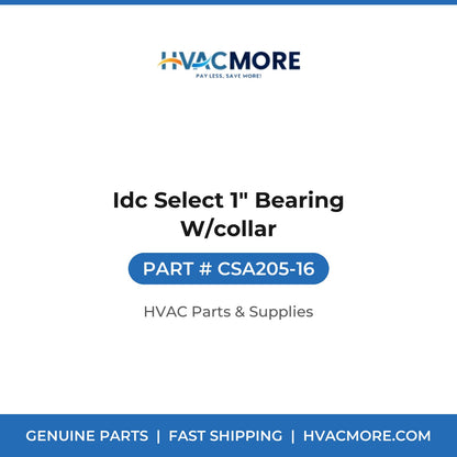 Idc Select 1" Bearing W/collar CSA205-16