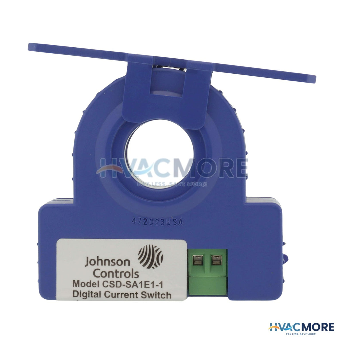 Johnson Controls Current Sensing Relay, Solid Core with 24V Command Relay, Adjustable Setpoint 1.00-135A CSD-SA1E1-1