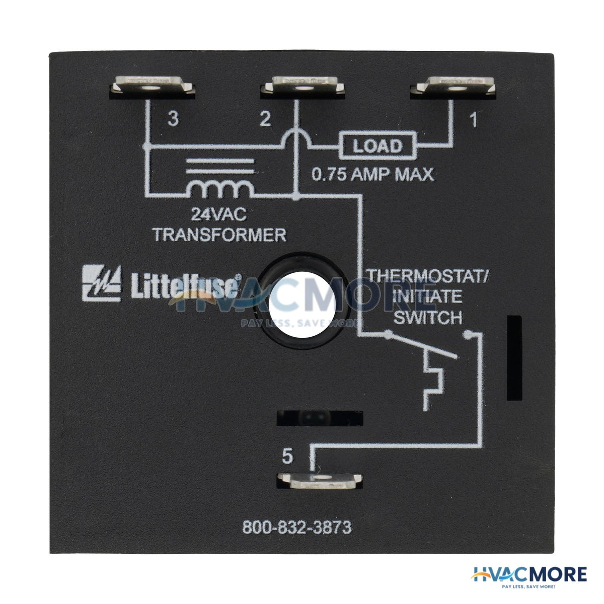 Littelfuse CT Series 1 sec. Delay-on-Make & 8 sec. Delay-on-Break Time Delay (24V) CT1S8