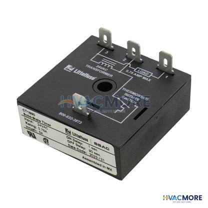 Littelfuse CT Series 1 sec. Delay-on-Make & 90 sec. Delay-on-Break Time Delay (24V) CT1S90