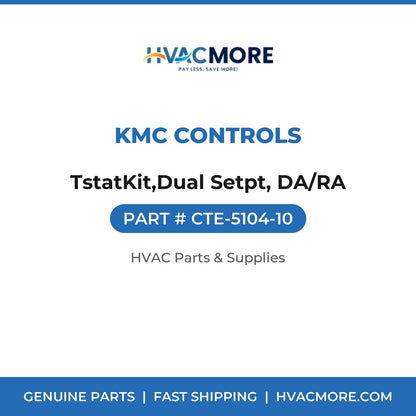 KMC Controls TstatKit,Dual Setpt, DA/RA CTE-5104-10