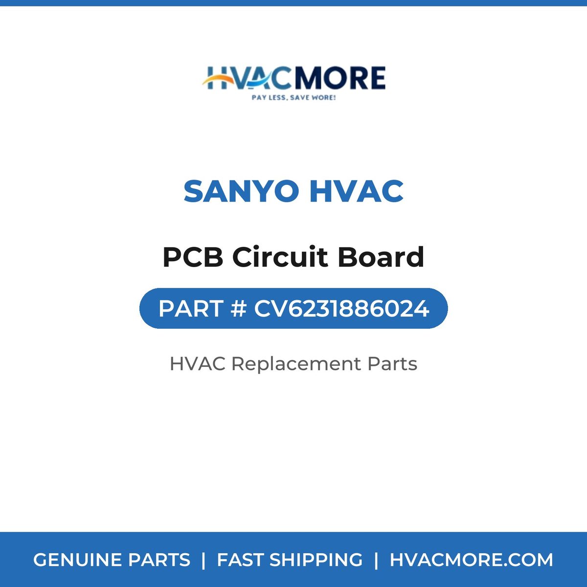 Sanyo HVAC PCB Circuit Board CV6231886024