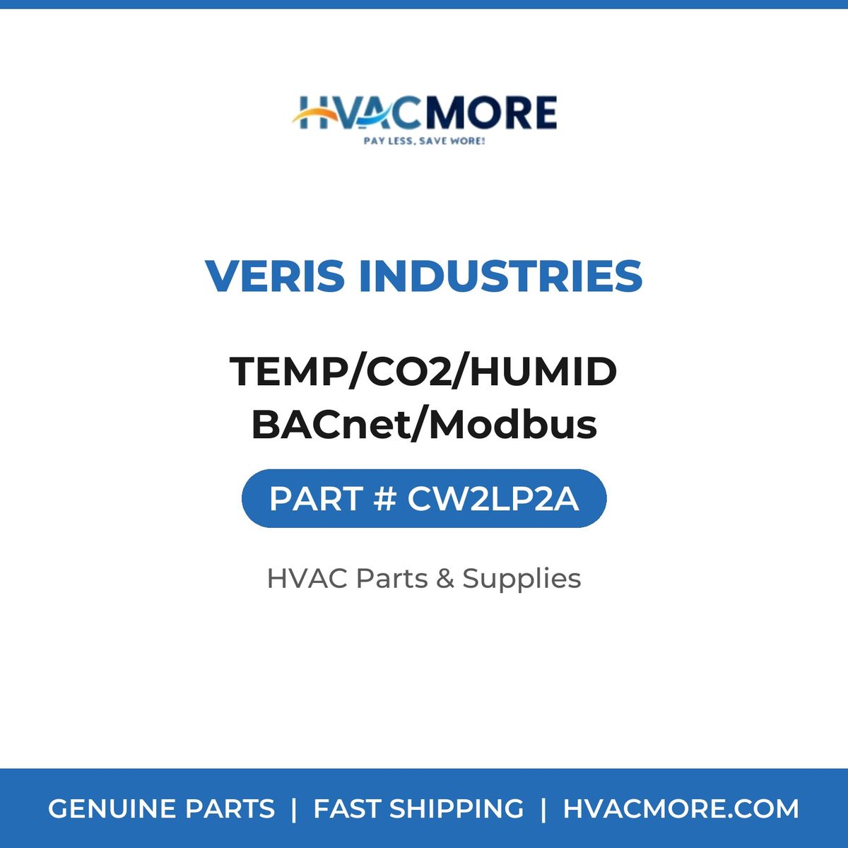 Veris Industries TEMP/CO2/HUMID BACnet/Modbus CW2LP2A
