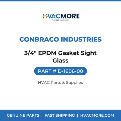 Conbraco Industries 3/4" EPDM Gasket Sight Glass D-1606-00